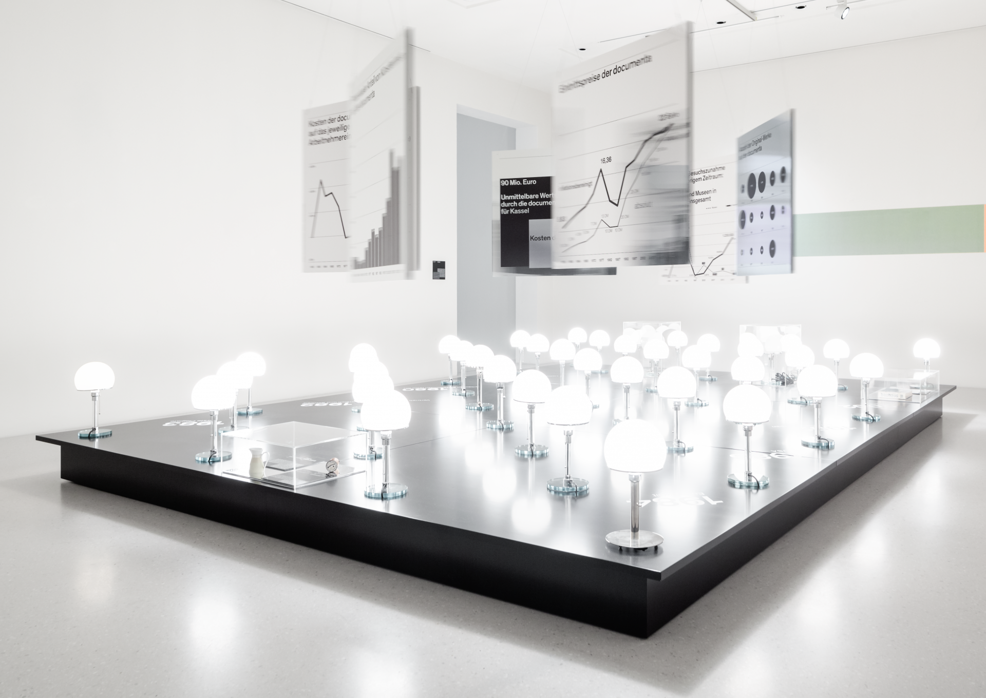 thegreeneyl exhibition design ausstellungsdesign bauhaus documenta installation lampen